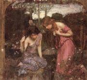 John William Waterhouse, Study for Nymphs finding the Head of Orpheus